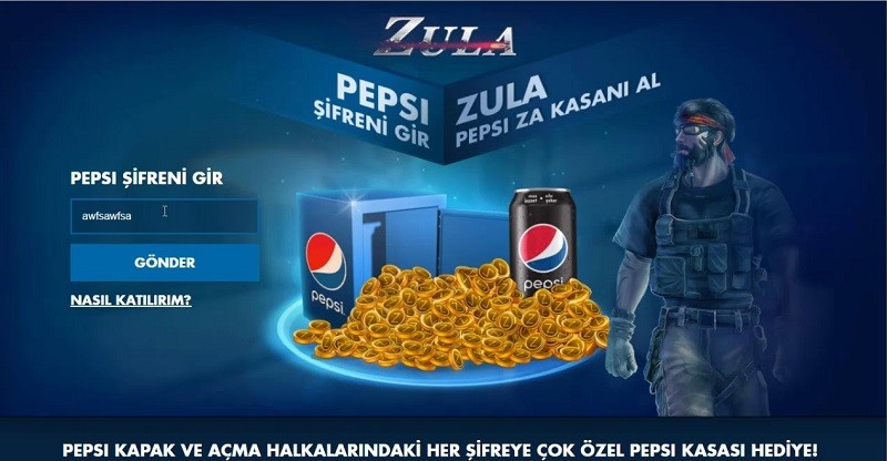 Zula Pepsi Kodları Güncel 2020