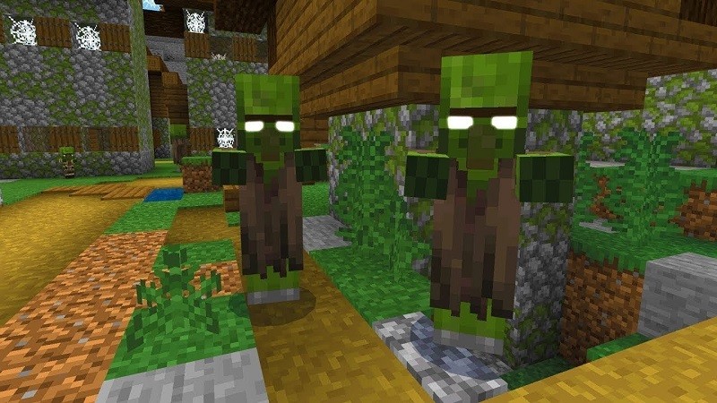 Minecraft zombi köy kodu